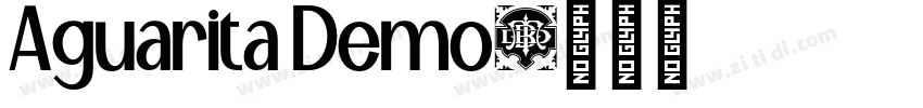 Aguarita Demo字体转换